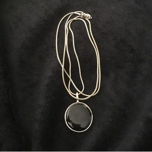 Black Circle Necklace